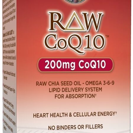 Supplément CoQ10 Garden of Life 200mg vegan.