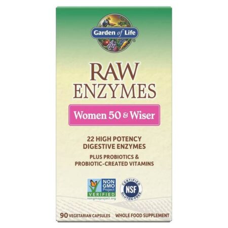 Enzymes crues pour femmes 50+ Garden of Life.