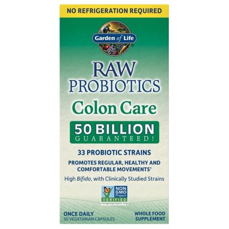 Probiotiques Raw 50 milliards - Soin du côlon.
