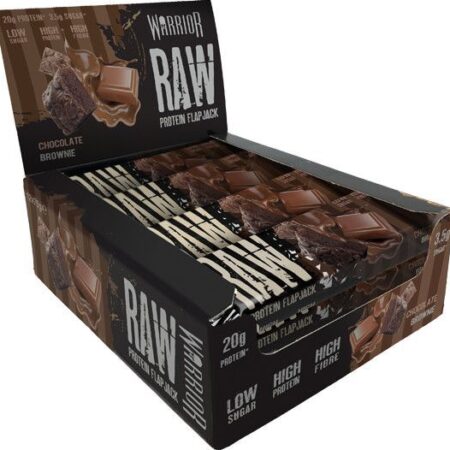 Barres protéinées Warrior RAW, saveur brownie au chocolat.