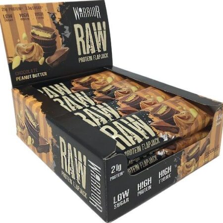 Boîte de barres protéinées goût chocolat-beurre de cacahuète.