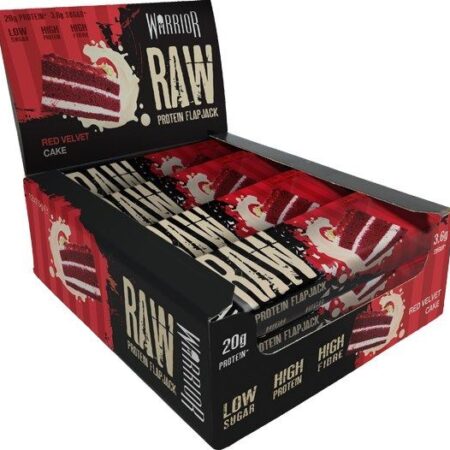 Boîte de barres protéinées Warrior Raw.