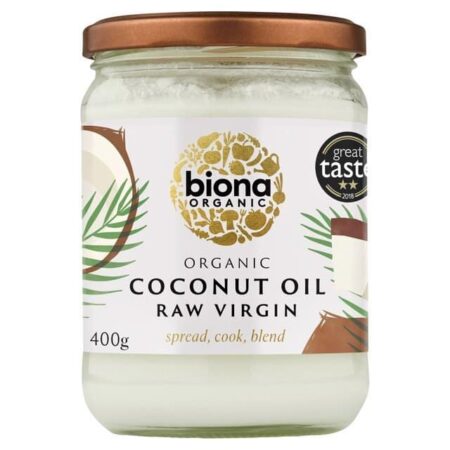 Huile de coco bio vierge Biona 400g.
