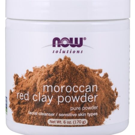 Poudre d'argile rouge marocaine, nettoyant visage.
