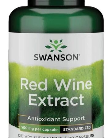 Complément alimentaire Swanson Extrait de Vin Rouge.