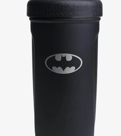 Gourde noire, logo Batman, Smartshake.