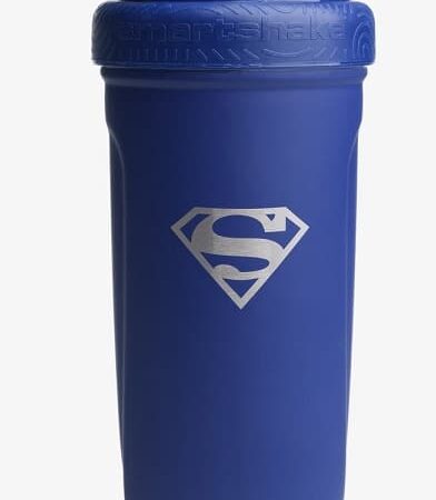 Shaker bleu avec logo Superman.