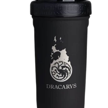 Gourde noire Game of Thrones, inscription "Dracarys".