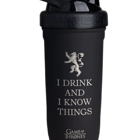 Gourde noire, inscription, accessoire Game of Thrones.