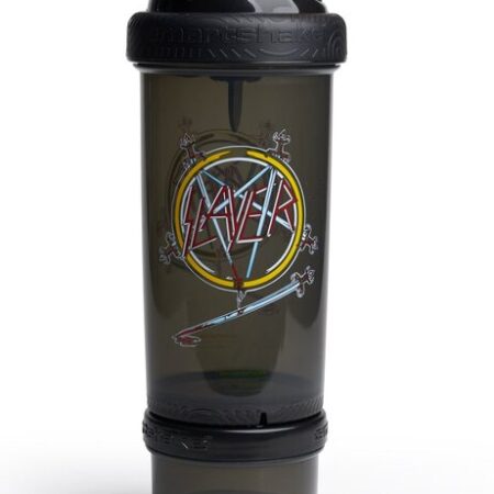 Shaker de sport noir avec logo Slayer.