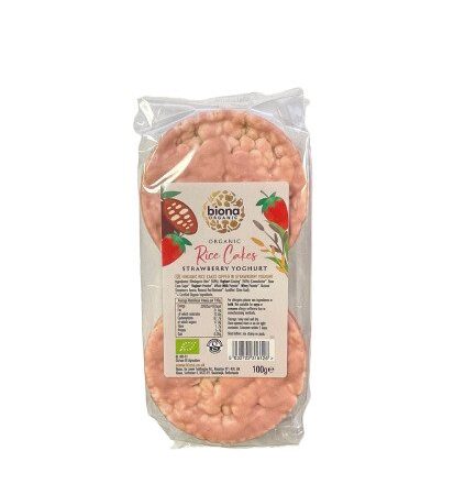 Rice Cakes, Strawberry Yoghurt - 100 grams