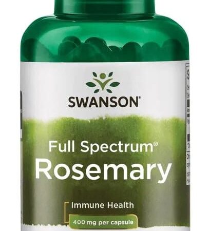 Flacon Swanson romarin, complément santé immunitaire.