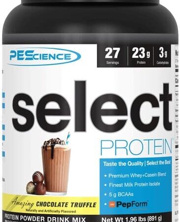 Poudre protéinée chocolat, complément alimentaire sport.