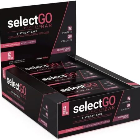 SelectGo Protein Bar, Birthday Cake - 12 x 60g