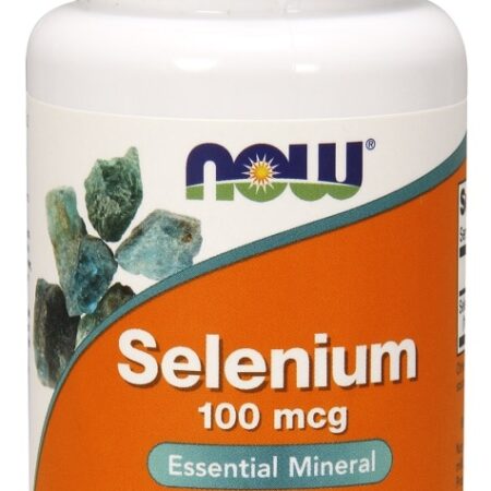 Flacon de sélénium 100 mcg, complément alimentaire.