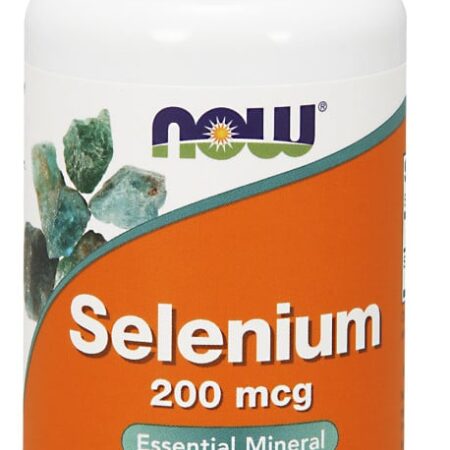 Flacon de sélénium 200 mcg, complément alimentaire végétarien.