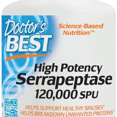 Complément vegan haute puissance Serrapeptase 120,000 SPUs.