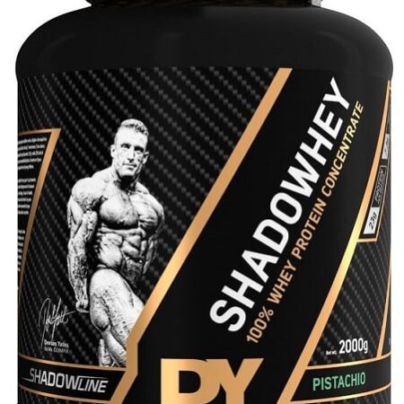 Pot de protéine Shadowhey saveur pistache.