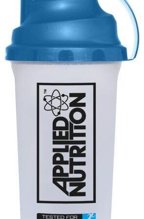 Shaker bleu Applied Nutrition pour athlètes.