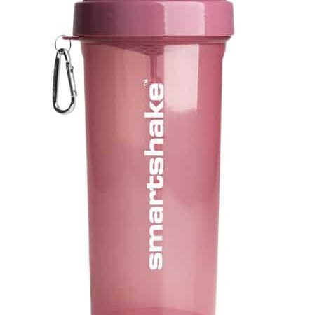 Shaker rose pour sportifs marque Smartshake.