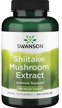 Complément alimentaire Shiitake Swanson, soutien immunitaire.