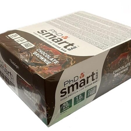 Boîte de barres protéinées PhD Smart, chocolat brownie.