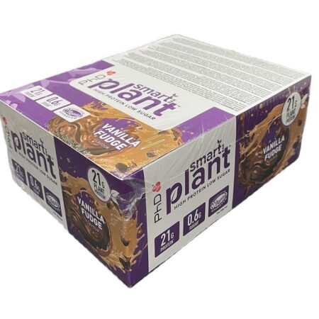 Boîte de barres protéinées végétales, saveur vanille.