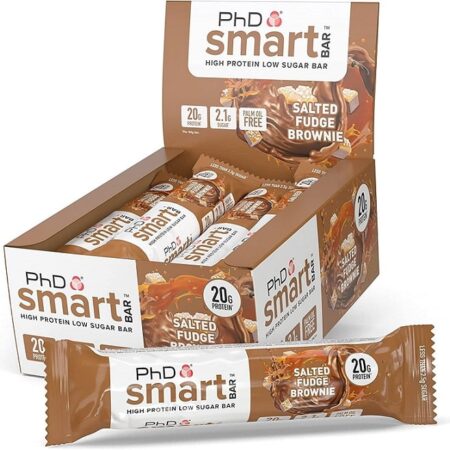 Boîte de barres protéinées PhD Smart, saveur brownie.