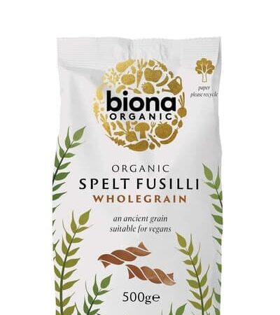 Paquet fusilli épeautre bio Biona 500g.