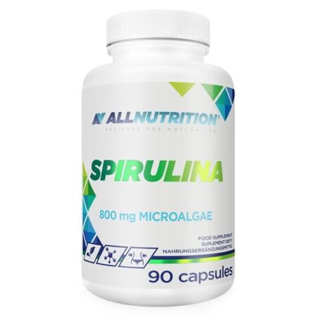 Bouteille de Spiruline 800mg, complément alimentaire, 90 capsules.