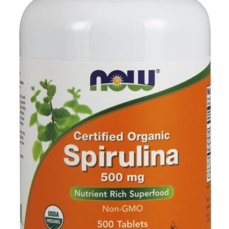 Spirulina Organic, 500mg - 500 tablets