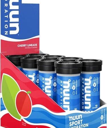 Comprimés hydratants Nuun Sport cerise-citron.