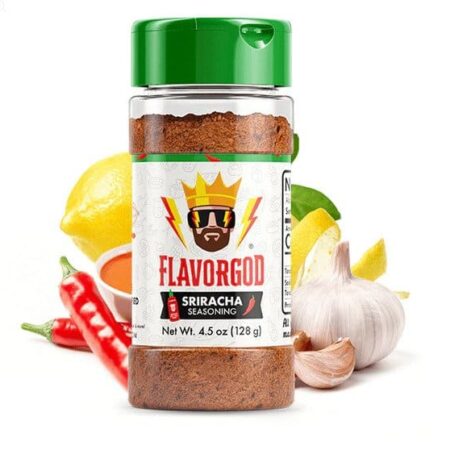 Épice sriracha FlavorGod avec citron et ail.