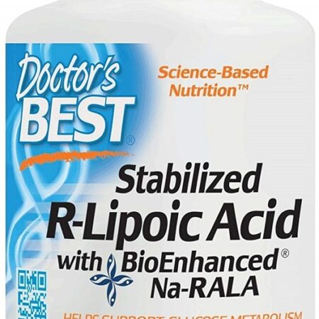 Flacon Doctor's Best Acide R-Lipoïque stabilisé.
