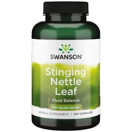 Complément alimentaire ortie piquante Swanson 120 capsules.