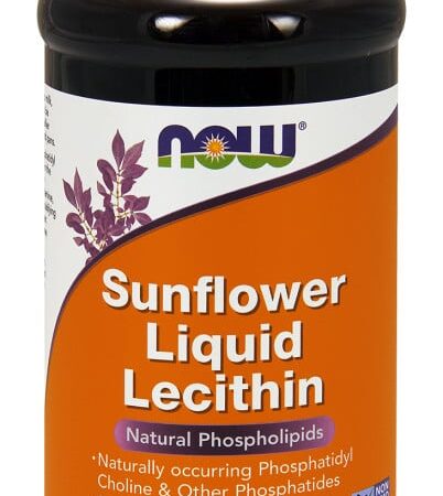Bouteille de lécithine liquide de tournesol.