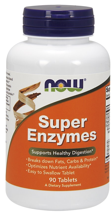 Bouteille complément alimentaire Super Enzymes digestion.