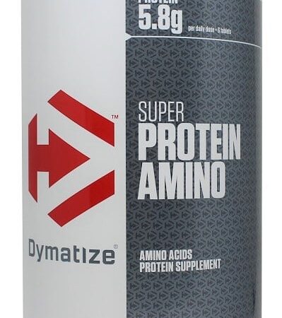 Pot de complément protéiné Dymatize.