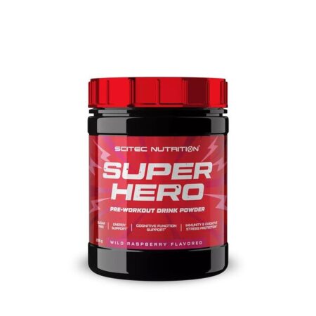 Pot de pré-entraînement Super Hero Scitec Nutrition.