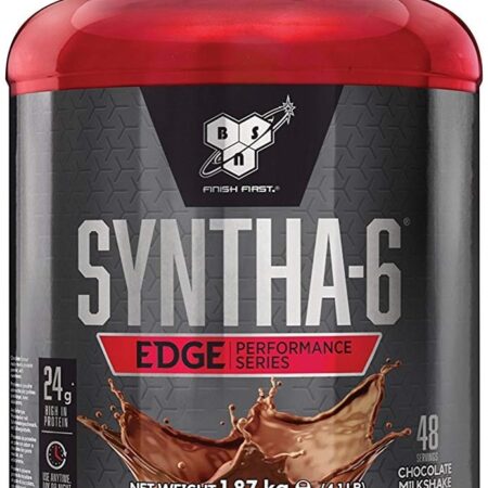 Pot de protéine Syntha-6 chocolat.