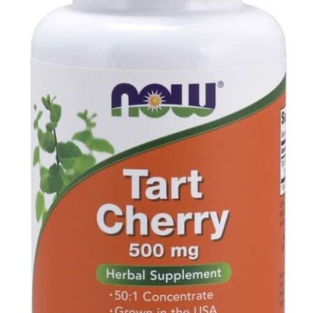 Pot de complément alimentaire cerise aigre NOW.