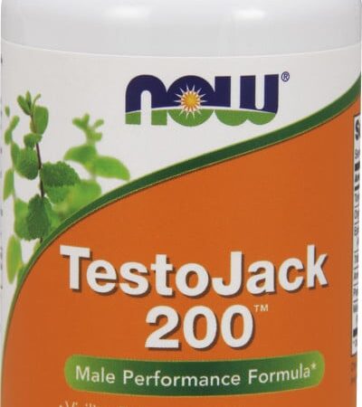 Complément alimentaire TestoJack 200 pour hommes, 60 capsules.