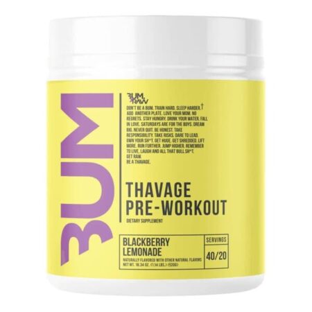 Thavage Pre-Workout, Blackberry Lemonade - 520 grams