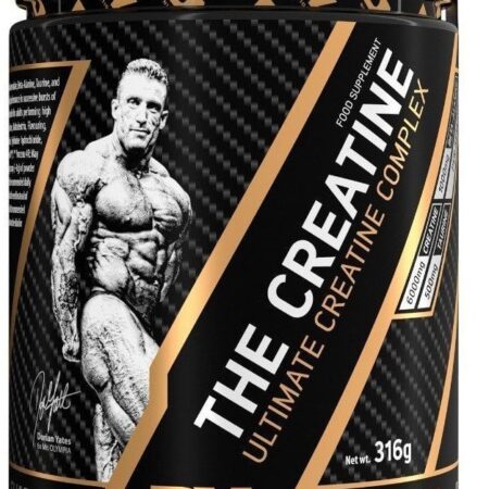 Pot de créatine nutrition, saveur fraise.