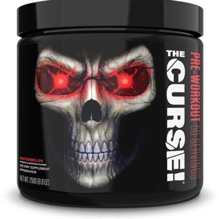 Pot de pré-workout "The Curse" saveur pastèque.