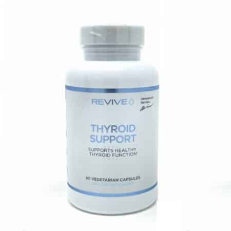 Flacon de compléments alimentaires pour la thyroïde.