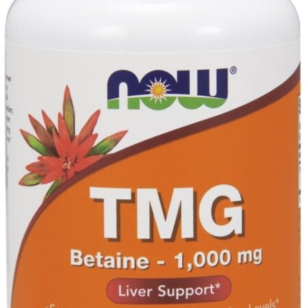 Flacon de compléments TMG Bétaïne, 1000 mg.