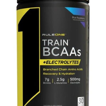 Pot de complément BCAA pour récupération musculaire.