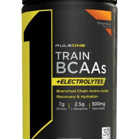 Pot de complément BCAAs et électrolytes, saveur Orange.