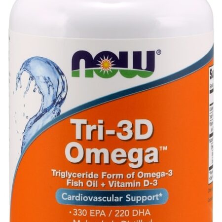 Bouteille Tri-3D Omega supplément d'huile de poisson.